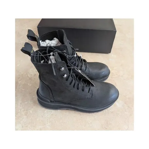 Sorel Hi-Line Lace Waterproof Boots Women’s Size 6 Black Waterproof New With Box - Picture 2 of 10